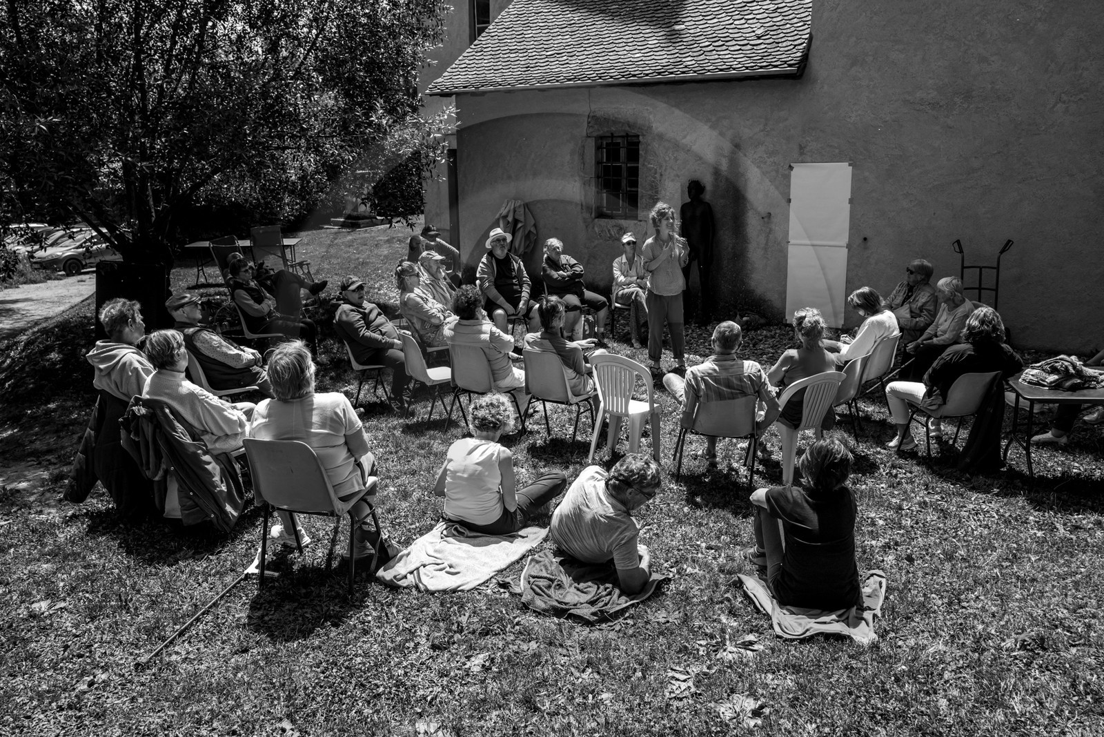 03 juillet 2024 : Création participative de L'homme de l'Ouort avec Barbara Fougnon, artiste plasticienne
