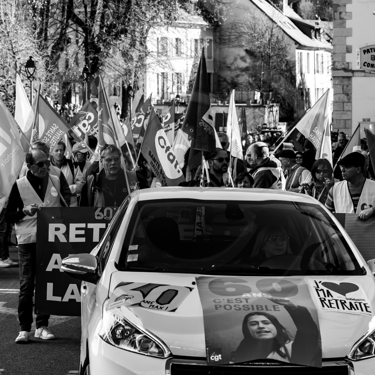 16 février 2023 : Manifestation contre la réforme des retraites à Gap (Hautes-Alpes)