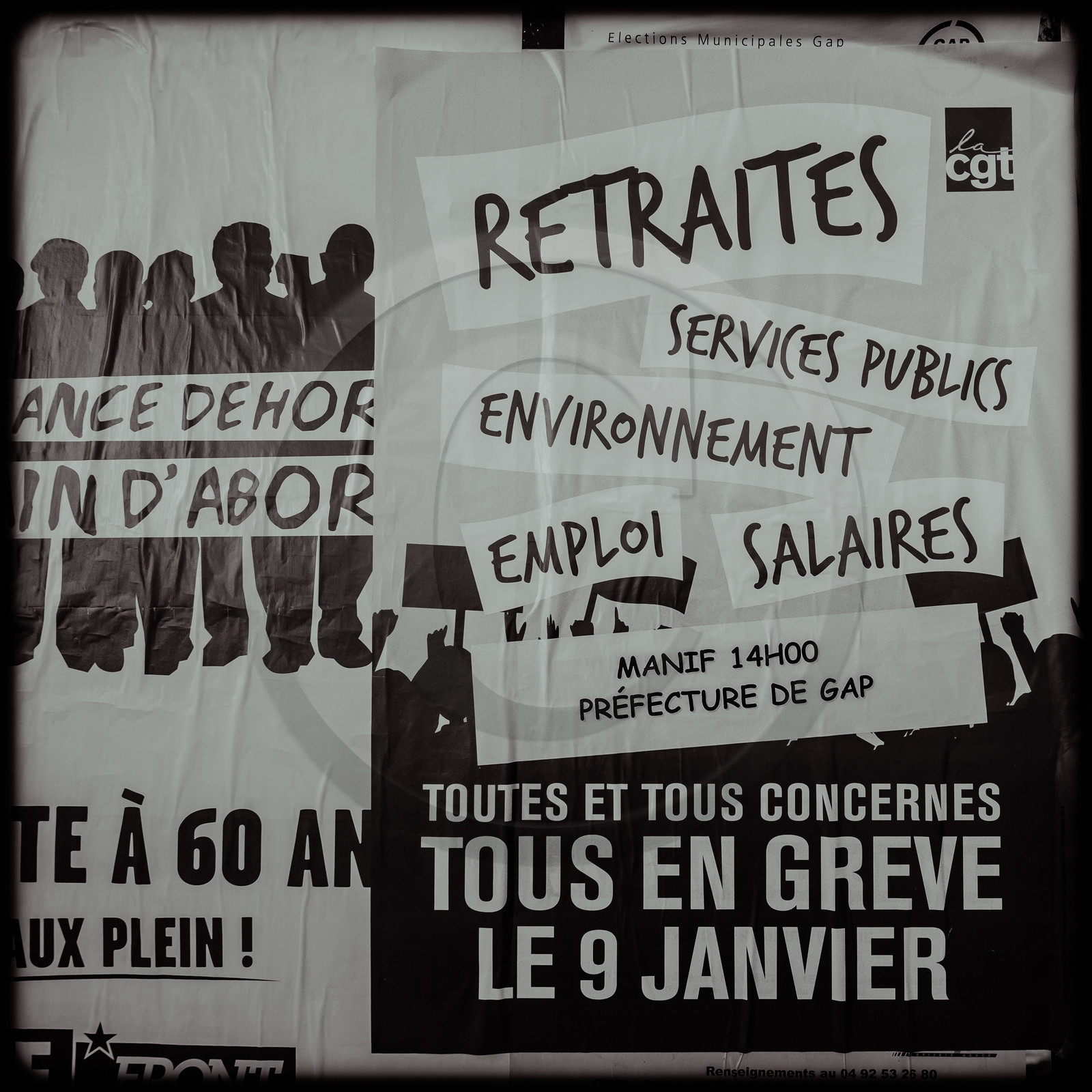 Manifestation à Gap le 09 janvier 2020