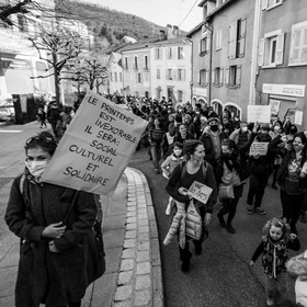 21 mars 2021 - Gap - Mobilisation pour la réouverture des lieux culturels