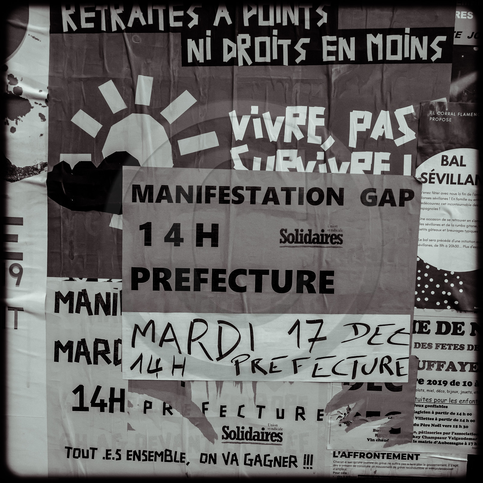 Manifestation à Gap le 17 décembre 2019