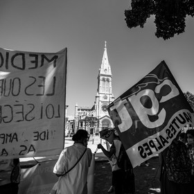 15 juin 2021 à Gap (Hautes-Alpes) : Manifestation des soignants oubliés du Ségur de la santé.