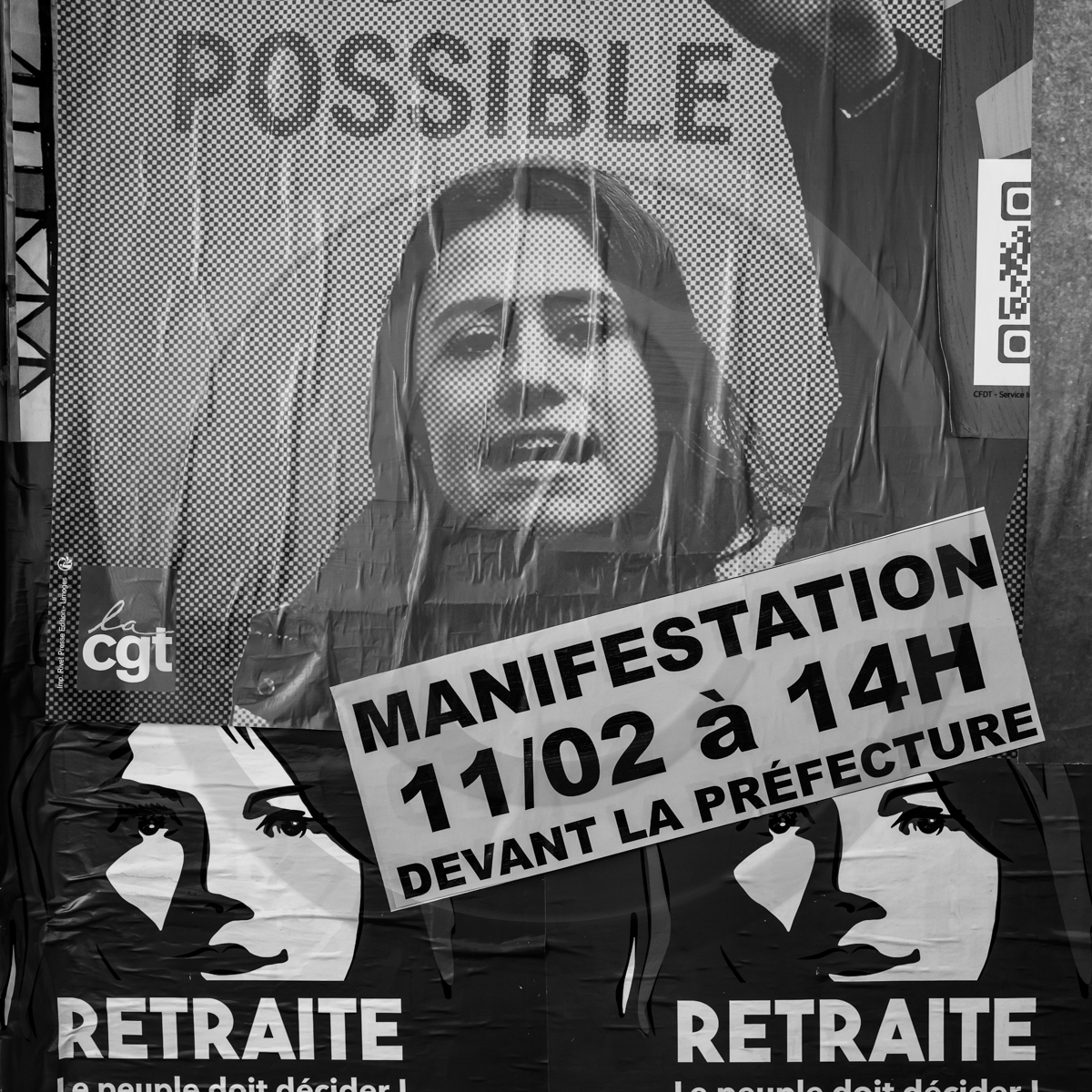 11 février 2023 : Manifestation contre la réforme des retraites à Gap (Hautes-Alpes)