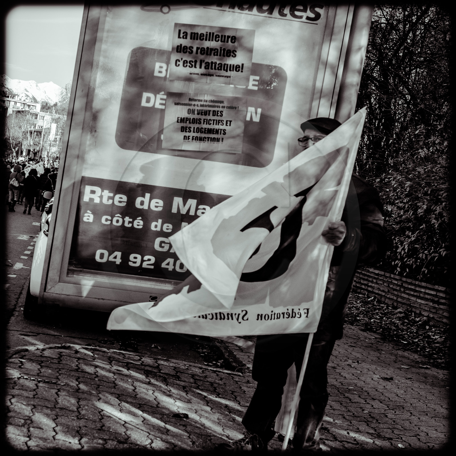 Manifestation à Gap le 10 décembre 2019.