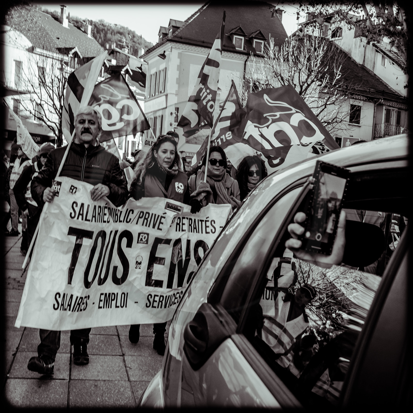 Manifestation à Gap le 10 décembre 2019.