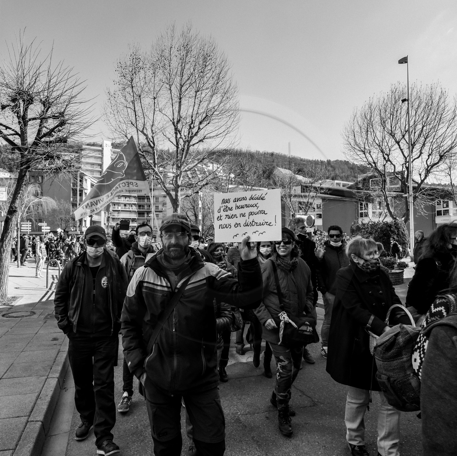 21 mars 2021 - Gap - Mobilisation pour la réouverture des lieux culturels