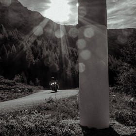 Motards au Col du Noyer