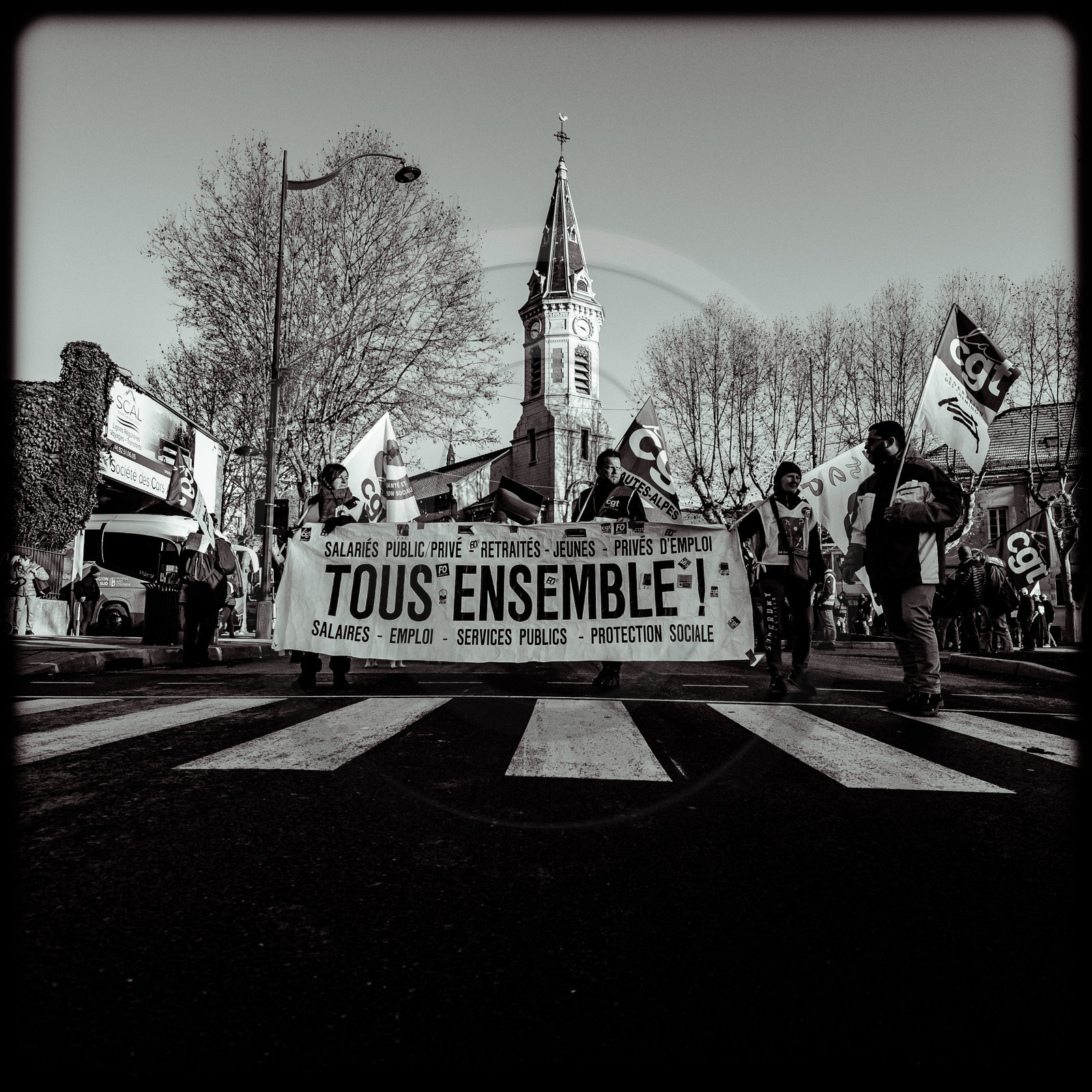 Manifestation à Gap le 12 décembre 2019.