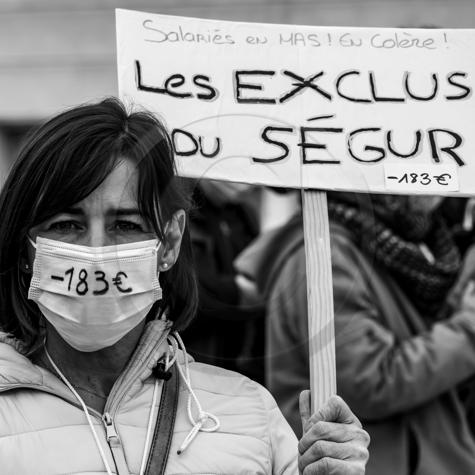 04 février 2021 à Gap (Hautes-Alpes) : Manifestation des soignants oubliés du Ségur de la santé.