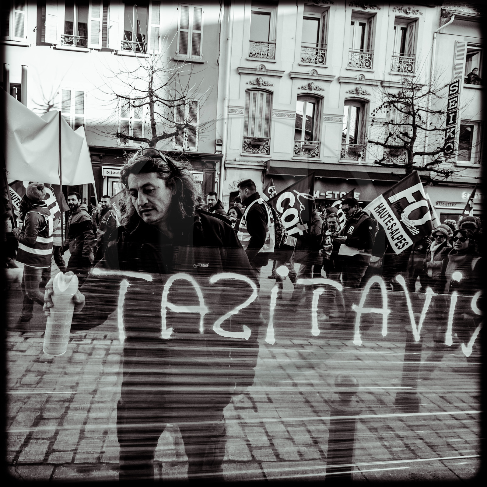 Manifestation à Gap le 12 décembre 2019.