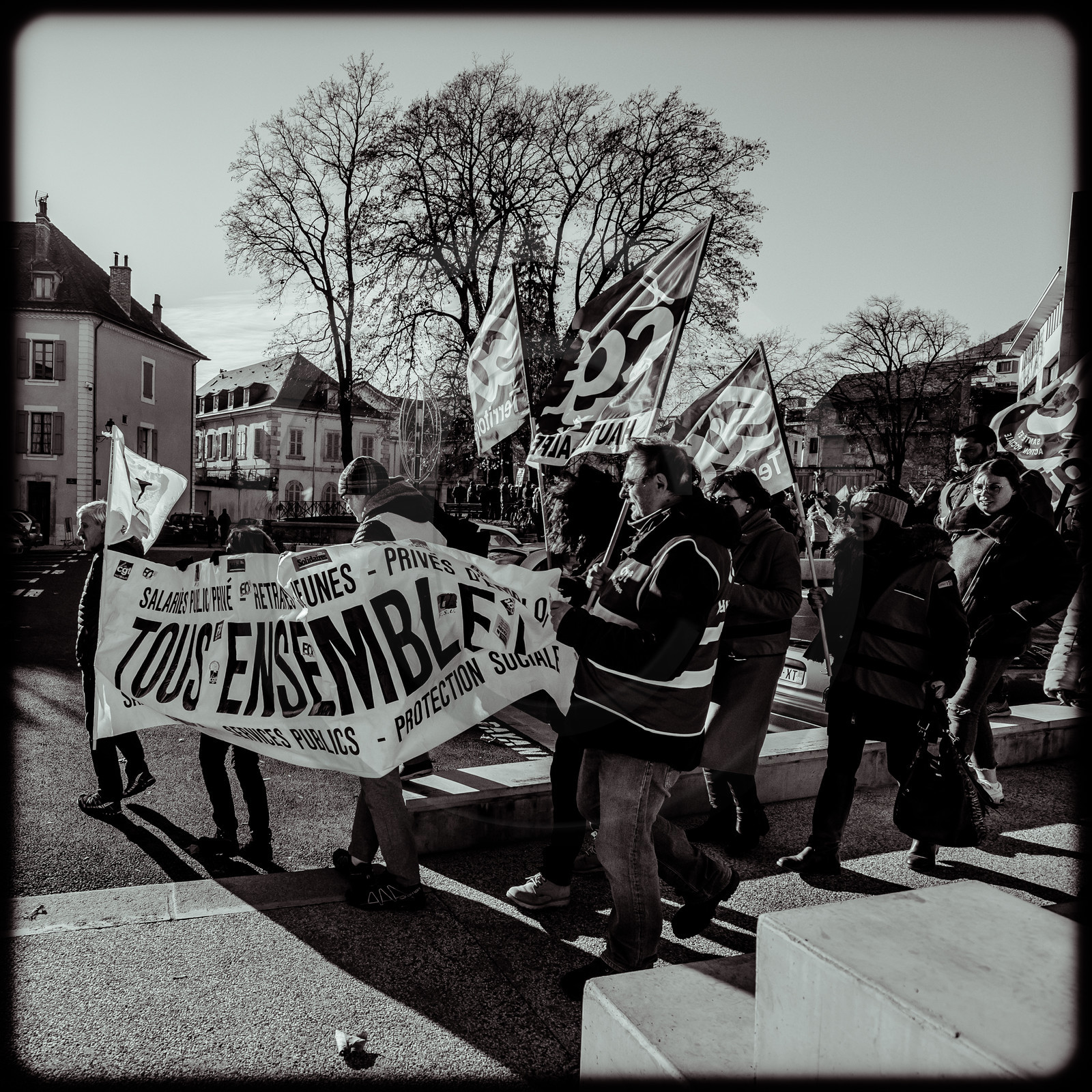 Manifestation à Gap le 10 décembre 2019.