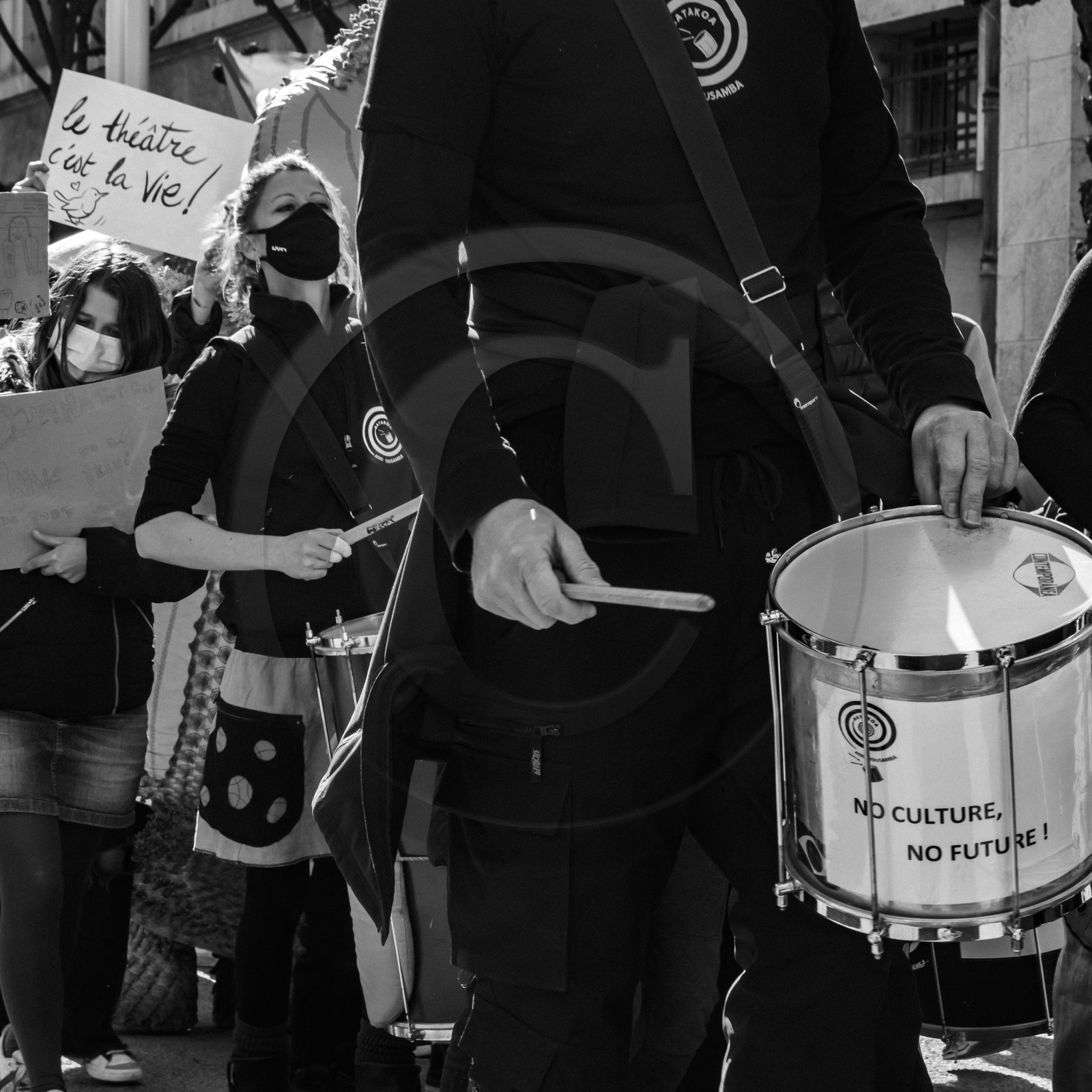 21 mars 2021 - Gap - Mobilisation pour la réouverture des lieux culturels