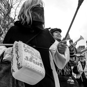 04 février 2021 à Gap (Hautes-Alpes) : Manifestation des soignants oubliés du Ségur de la santé.