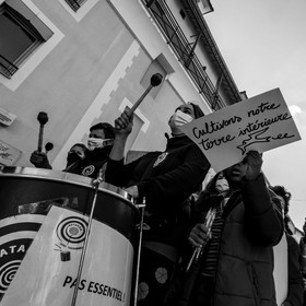 21 mars 2021 - Gap - Mobilisation pour la réouverture des lieux culturels