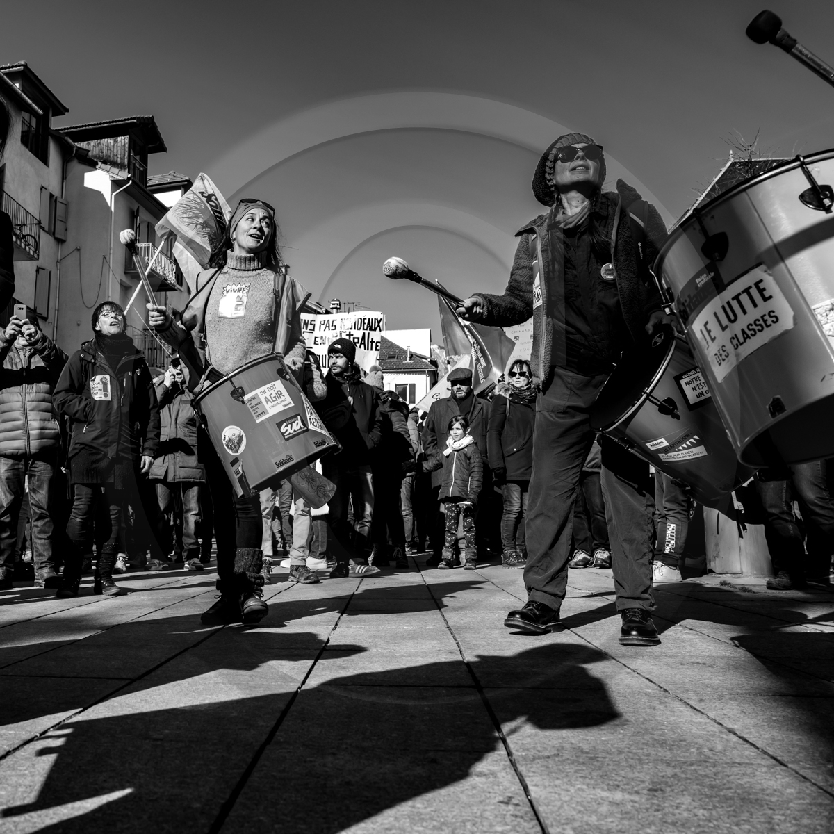 31 janvier 2023 : Manifestation contre la réforme des retraites. Plus de 4000 personnes dans les rues de Gap (Hautes-Alpes).