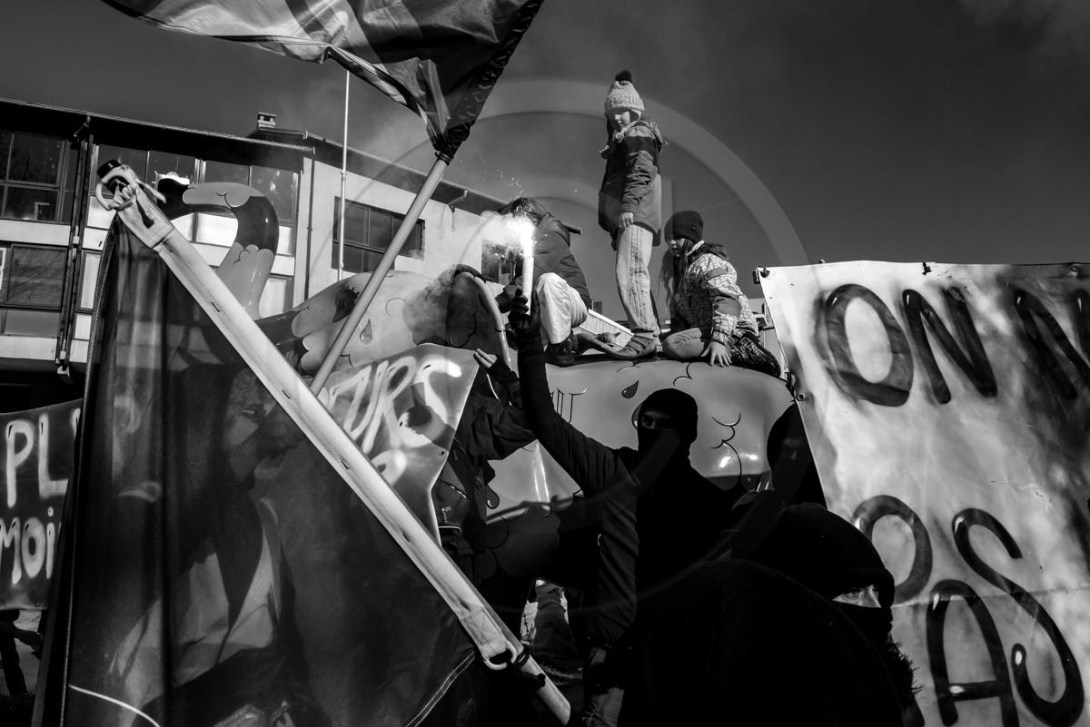 31 janvier 2023 : Manifestation contre la réforme des retraites. Plus de 4000 personnes dans les rues de Gap (Hautes-Alpes).