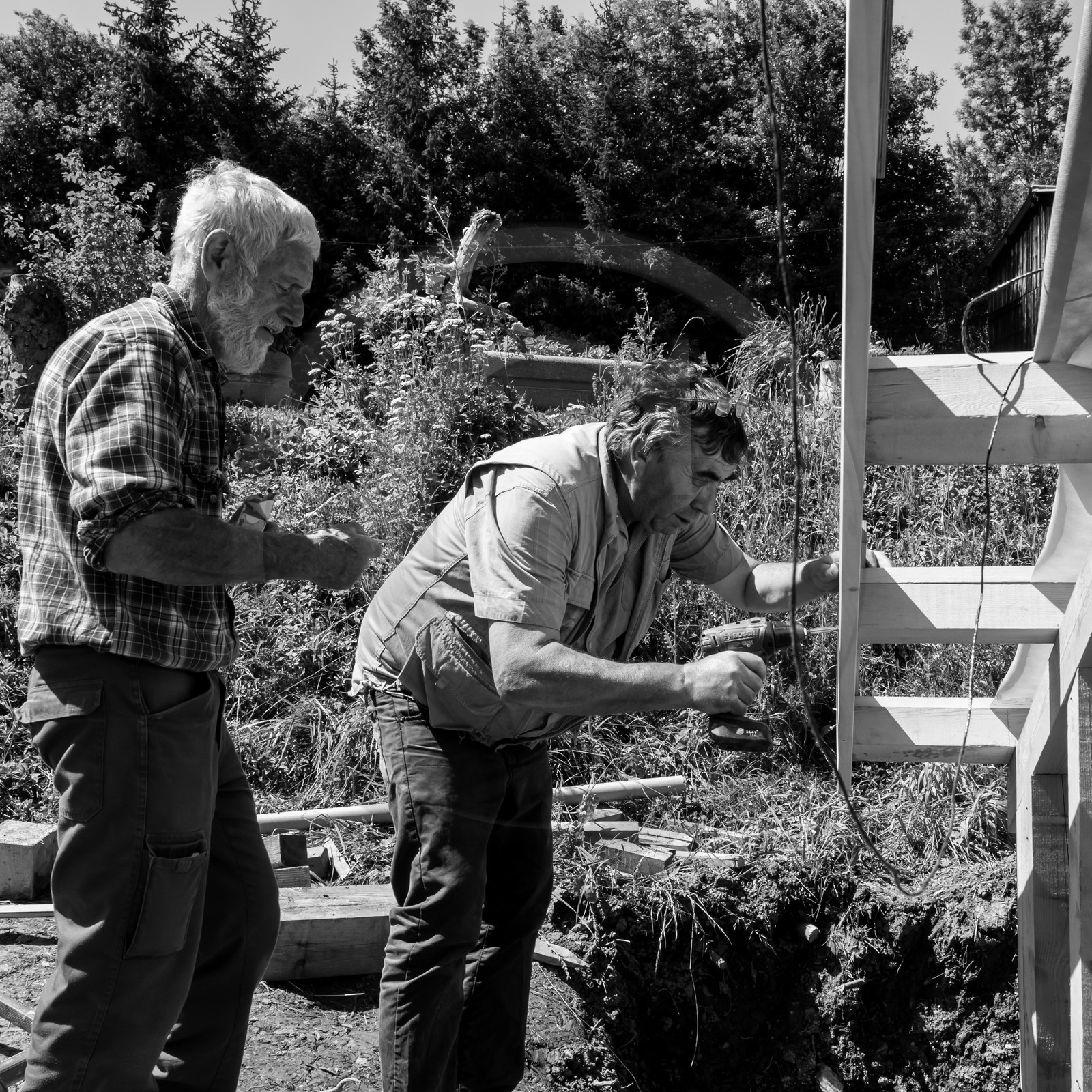 Construction d'une cabane