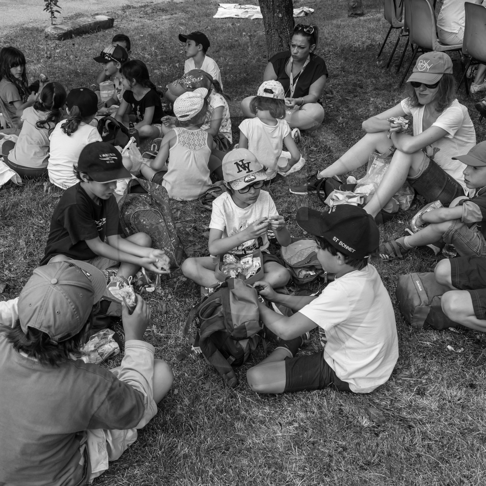 Avec l'école de Saint-Bonnet