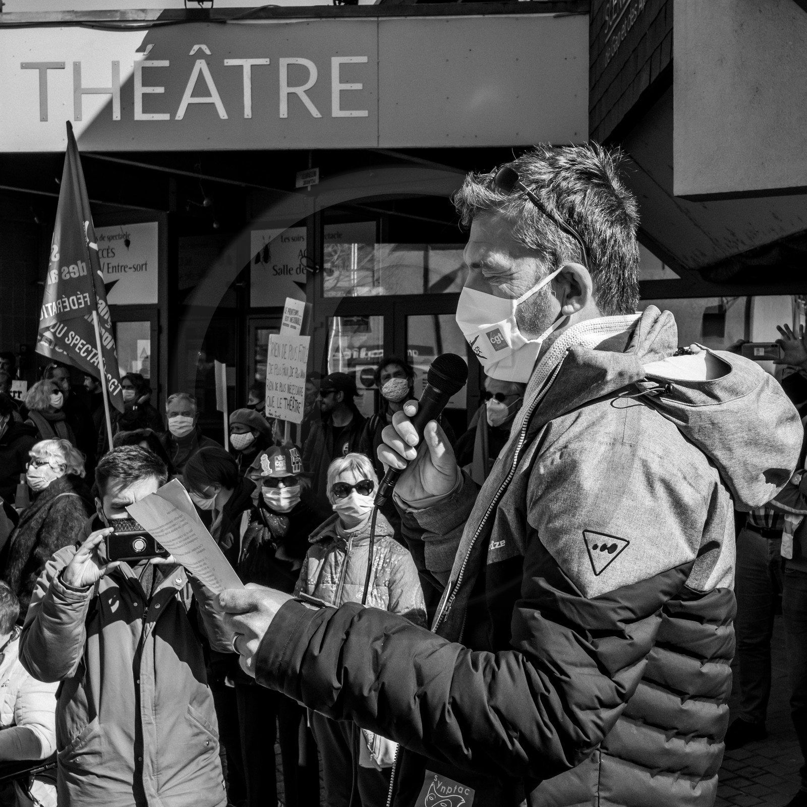 21 mars 2021 - Gap - Mobilisation pour la réouverture des lieux culturels