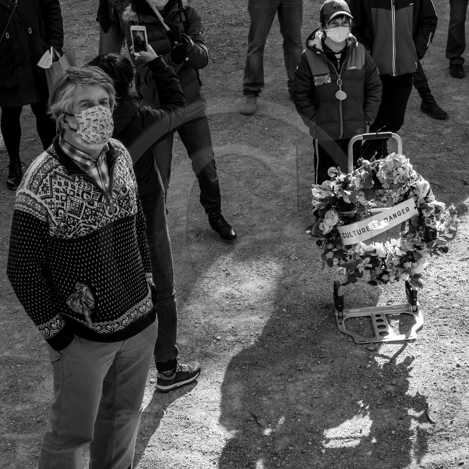 21 mars 2021 - Gap - Mobilisation pour la réouverture des lieux culturels