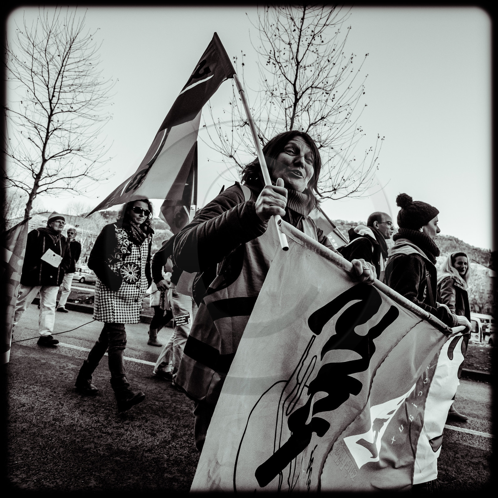 Manifestation à Gap le 12 décembre 2019.