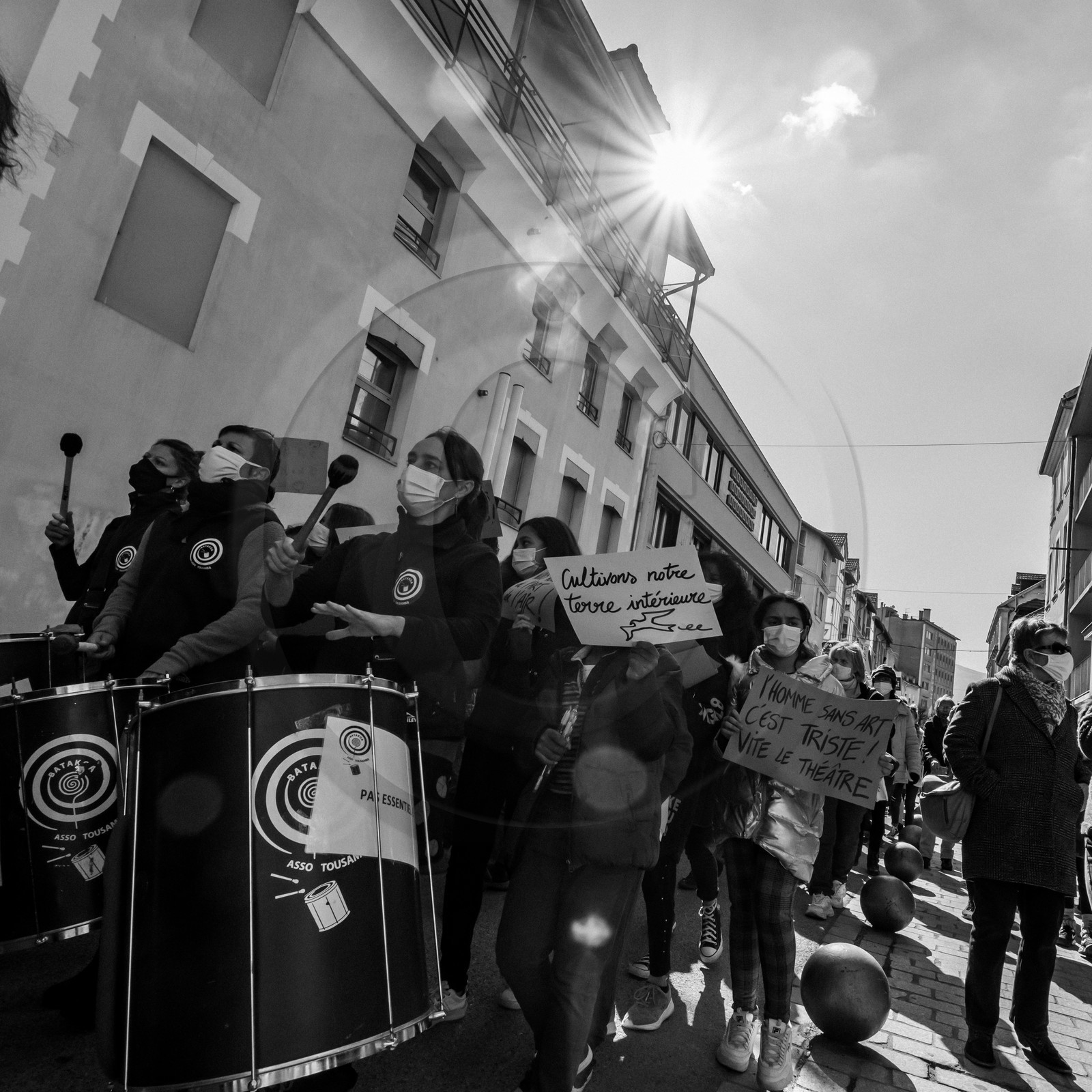 21 mars 2021 - Gap - Mobilisation pour la réouverture des lieux culturels