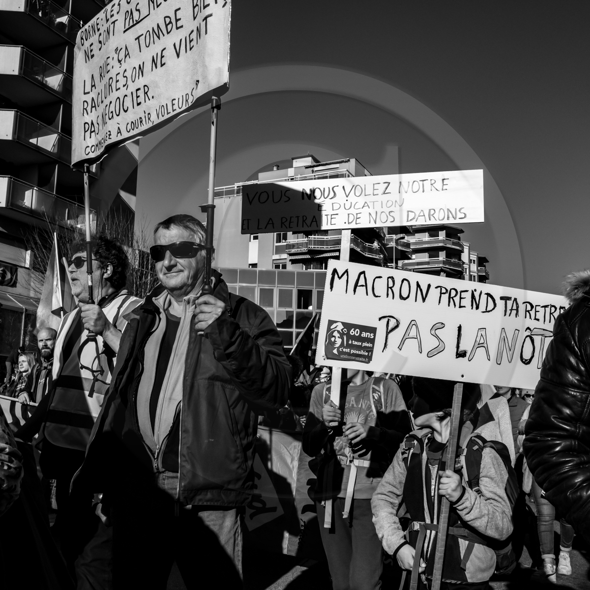 11 février 2023 : Manifestation contre la réforme des retraites à Gap (Hautes-Alpes)