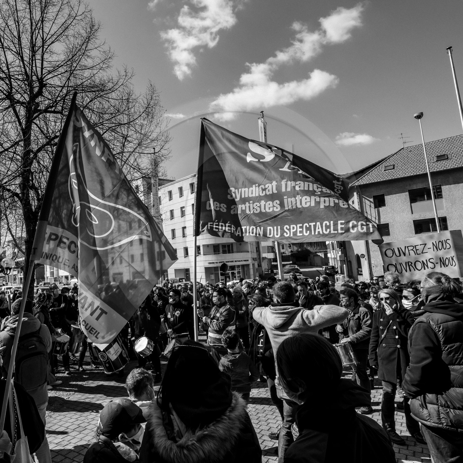21 mars 2021 - Gap - Mobilisation pour la réouverture des lieux culturels