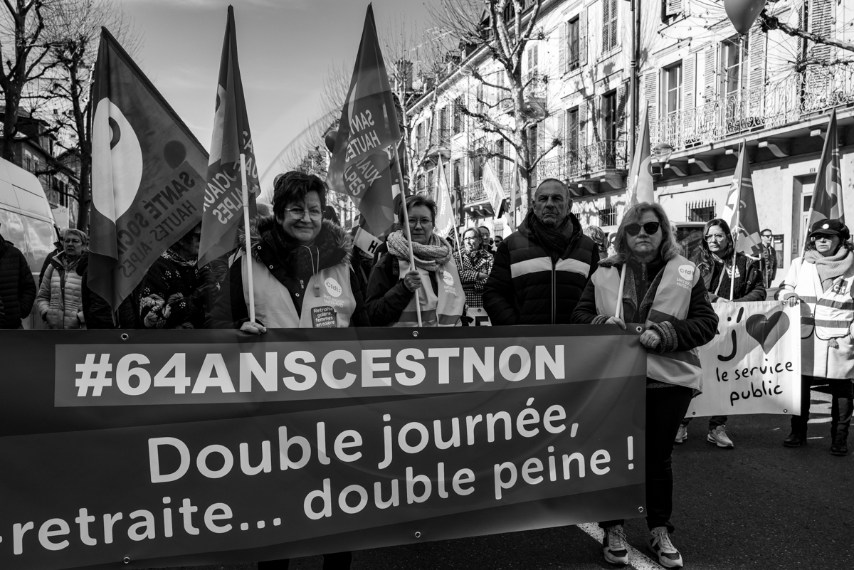 7 mars 2023 : Manifestation contre la réforme des retraites à Gap