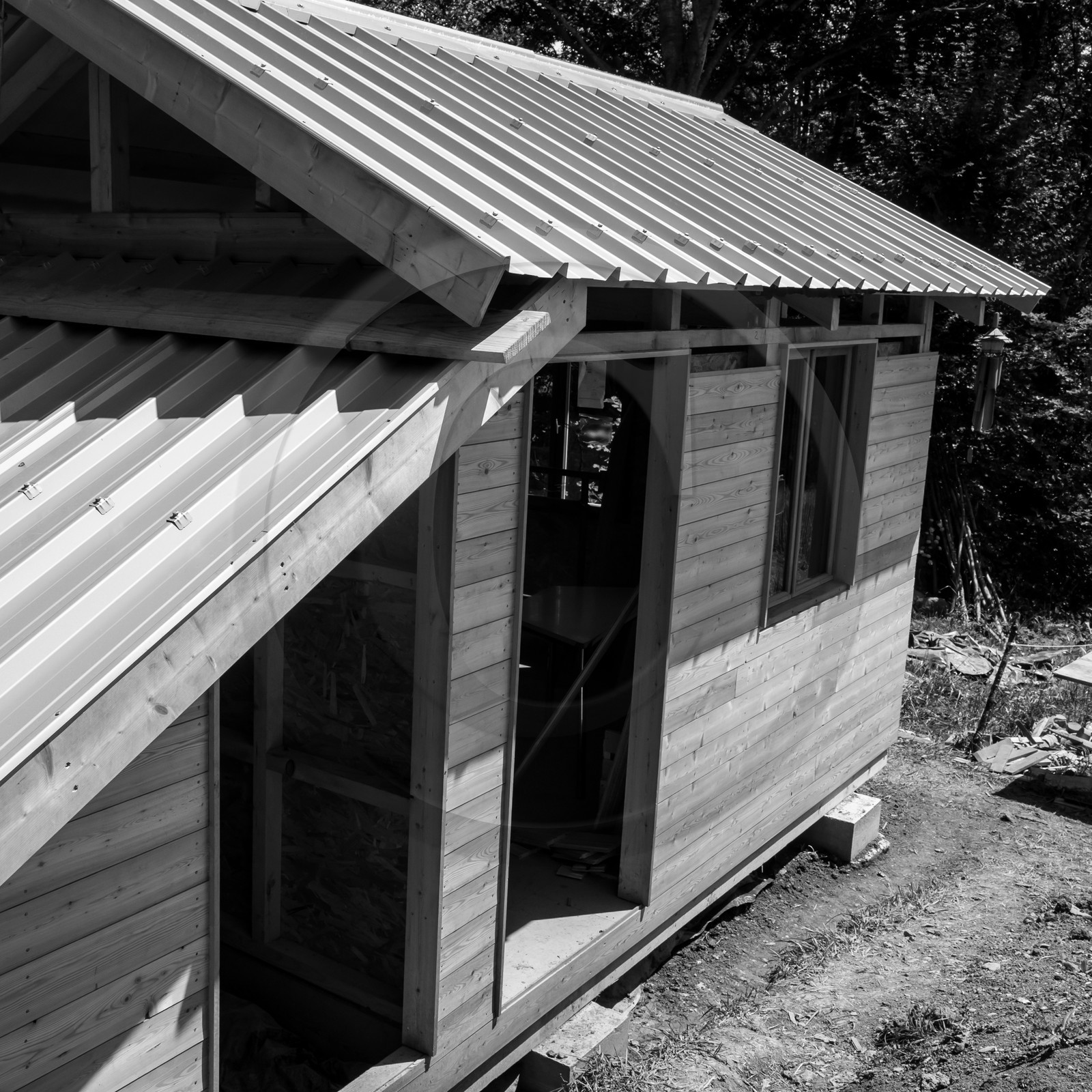 Construction d'une cabane