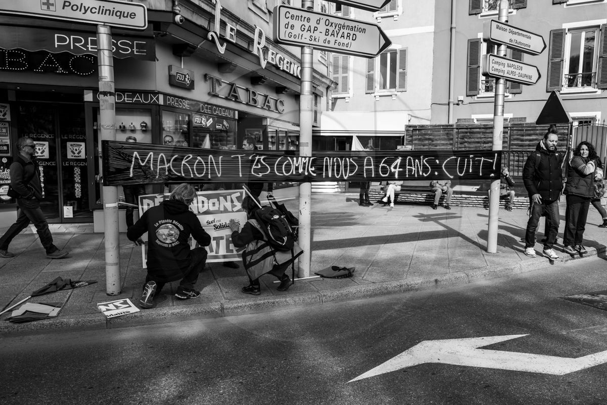 18 mars 2023 : Manifestation contre la réforme des retraites à Gap