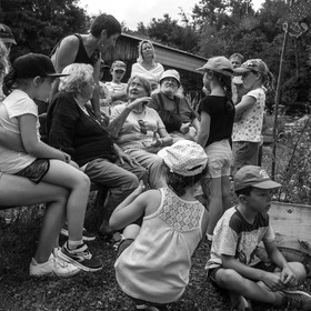 Avec l'école de Saint-Bonnet