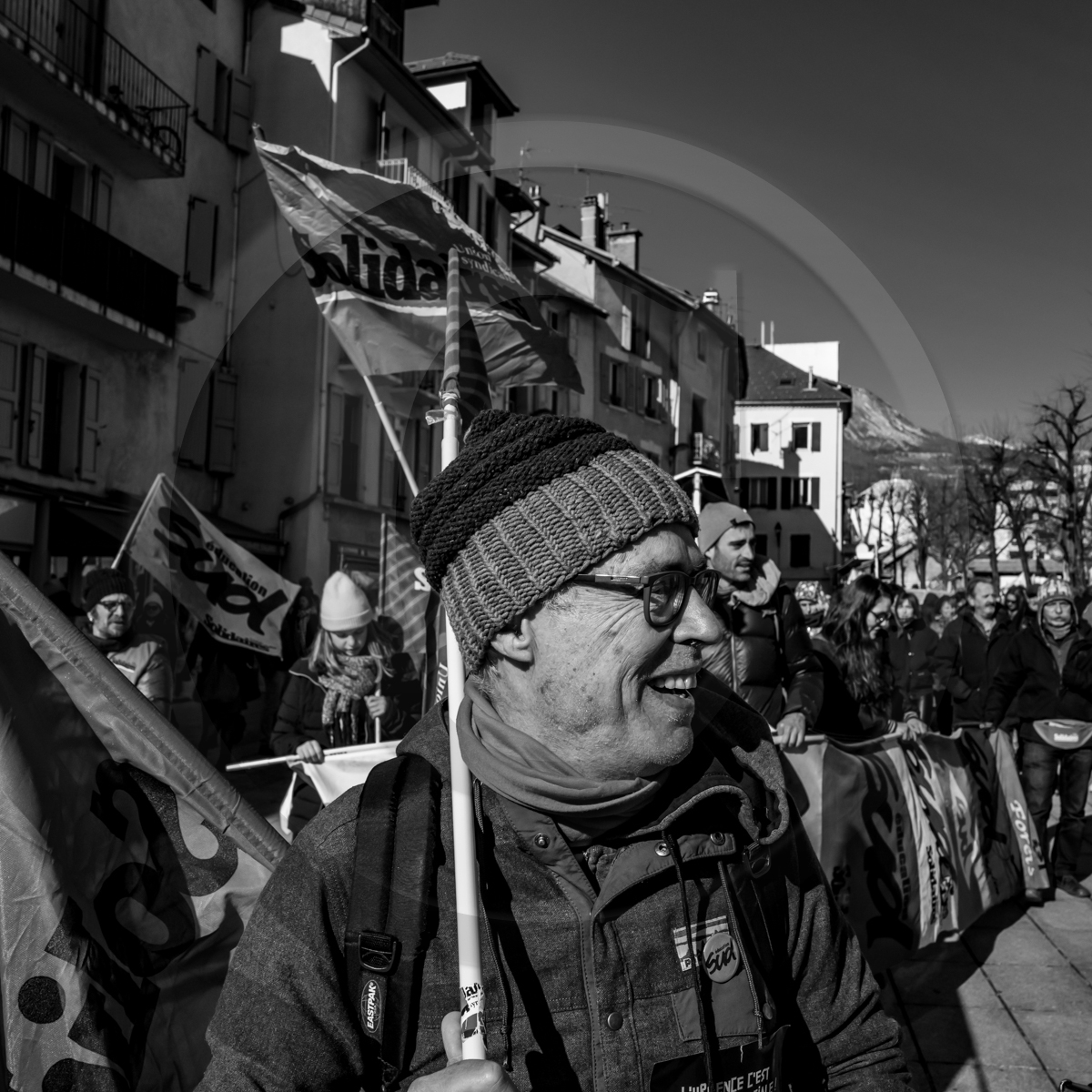 31 janvier 2023 : Manifestation contre la réforme des retraites. Plus de 4000 personnes dans les rues de Gap (Hautes-Alpes).