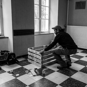 Création d'un bac à fleur avec des palettes de récupération - 05 04 2017