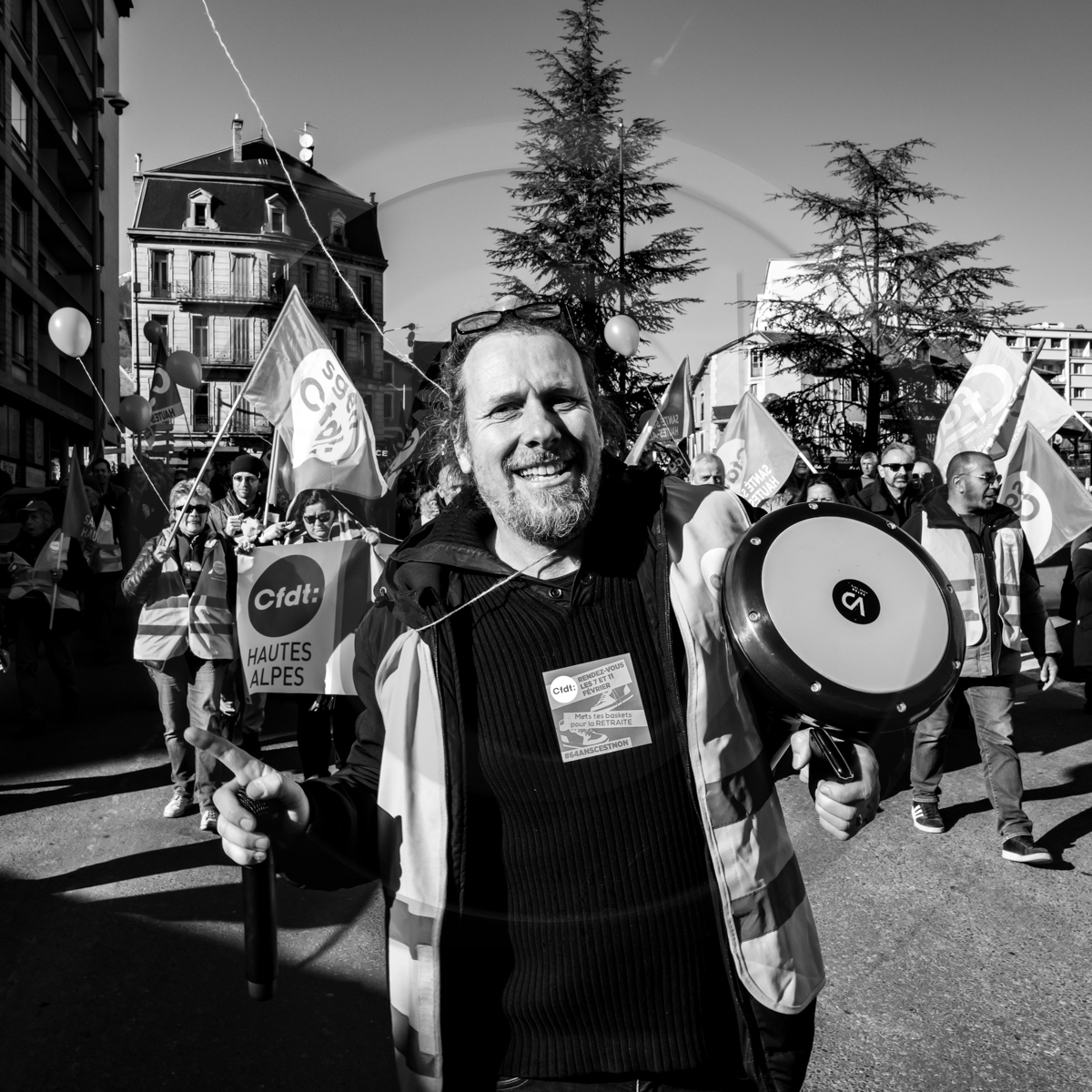 11 février 2023 : Manifestation contre la réforme des retraites à Gap (Hautes-Alpes)