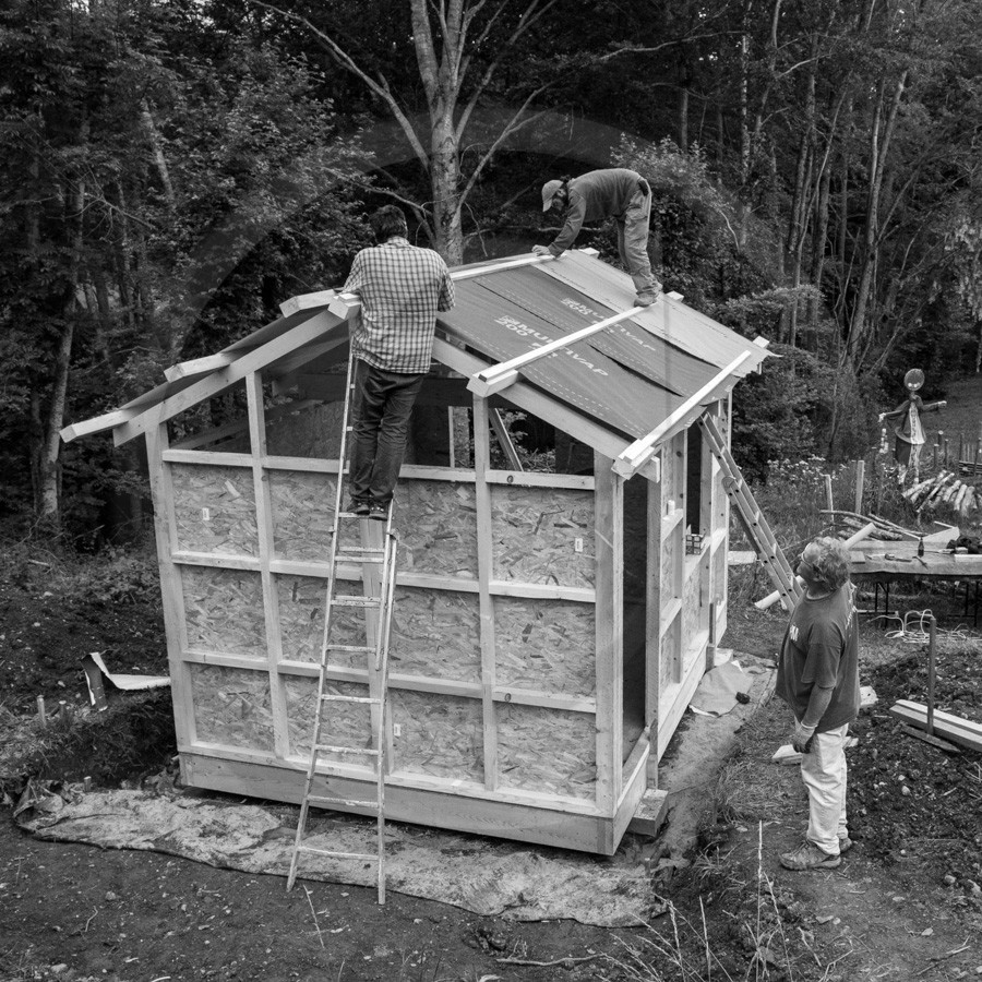 Installation de la cabane