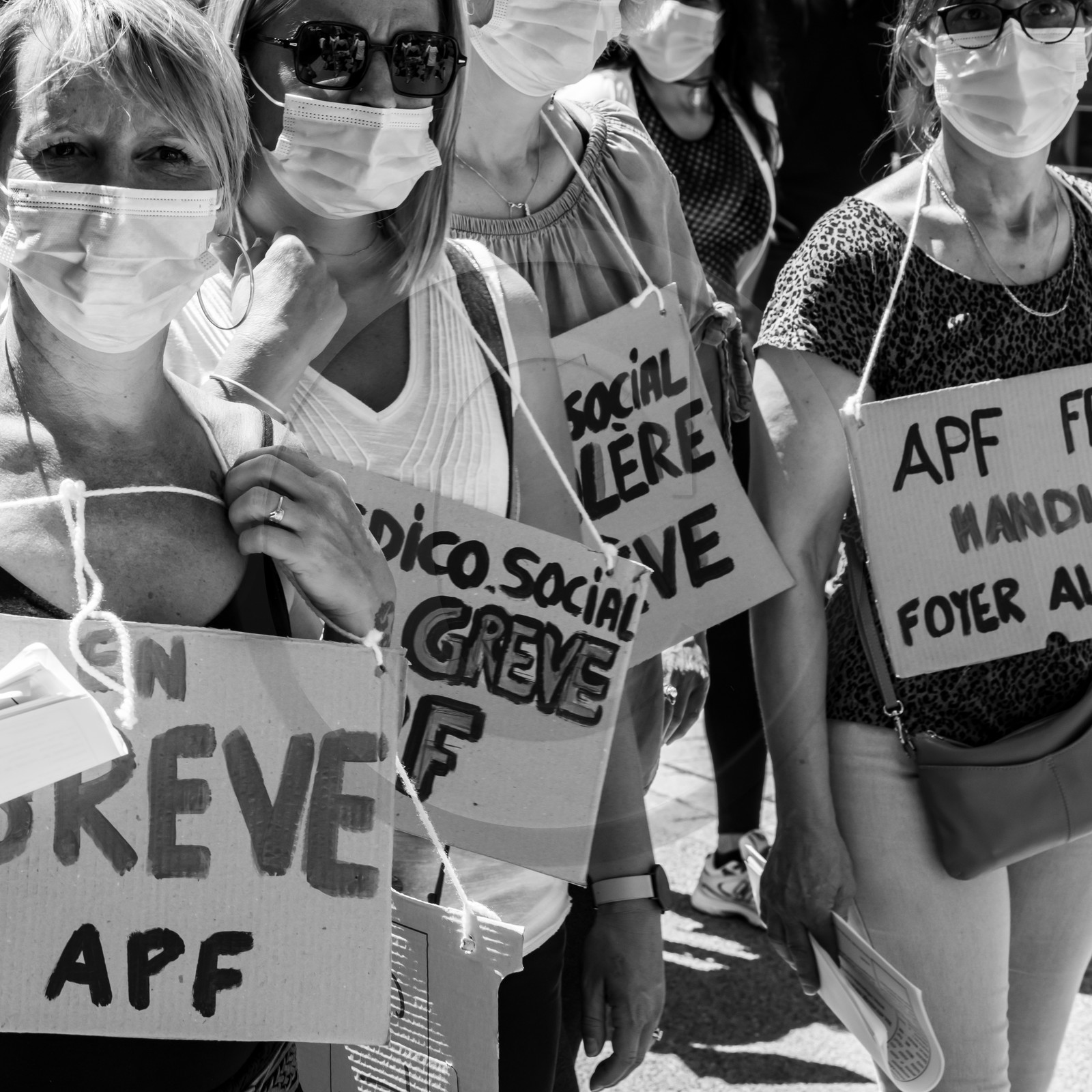 15 juin 2021 à Gap (Hautes-Alpes) : Manifestation des soignants oubliés du Ségur de la santé.