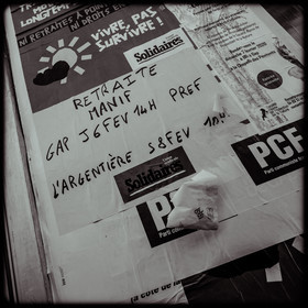 Manifestation pour la défense des retraites - Gap - 06 février  2020.