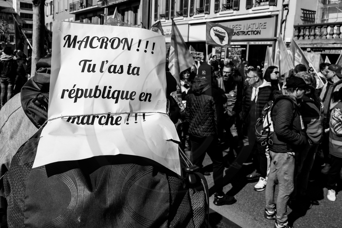28 mars 2023 : Manifestation contre la réforme des retraites à Gap