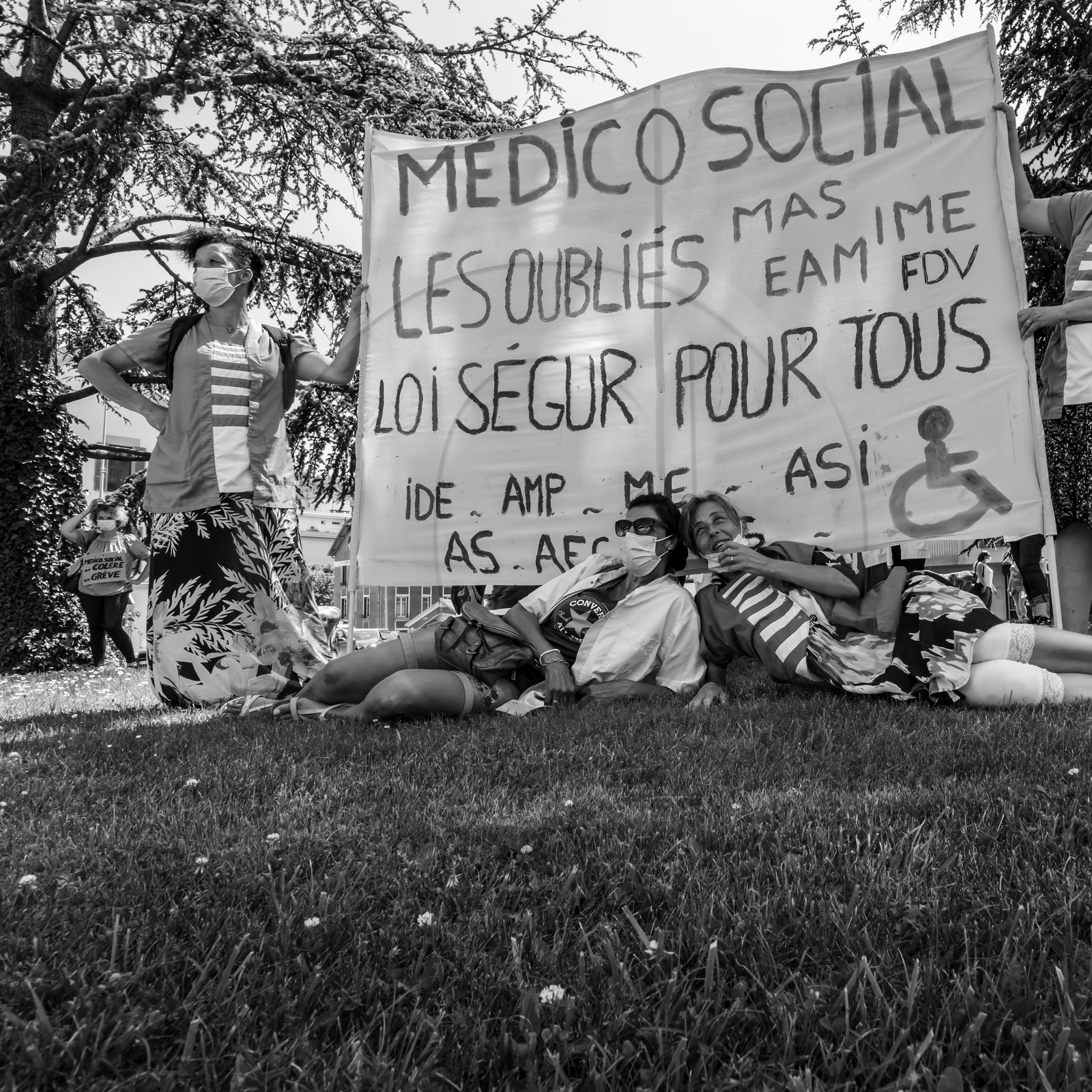 15 juin 2021 à Gap (Hautes-Alpes) : Manifestation des soignants oubliés du Ségur de la santé.