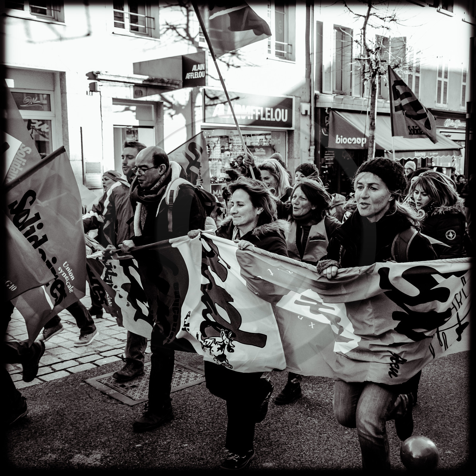 Manifestation à Gap le 12 décembre 2019.