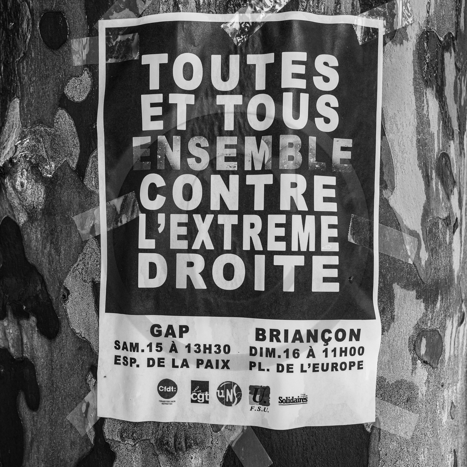 15 juin 2024 - Gap (Hautes-Alpes)- Manifestation contre l'extrême droite