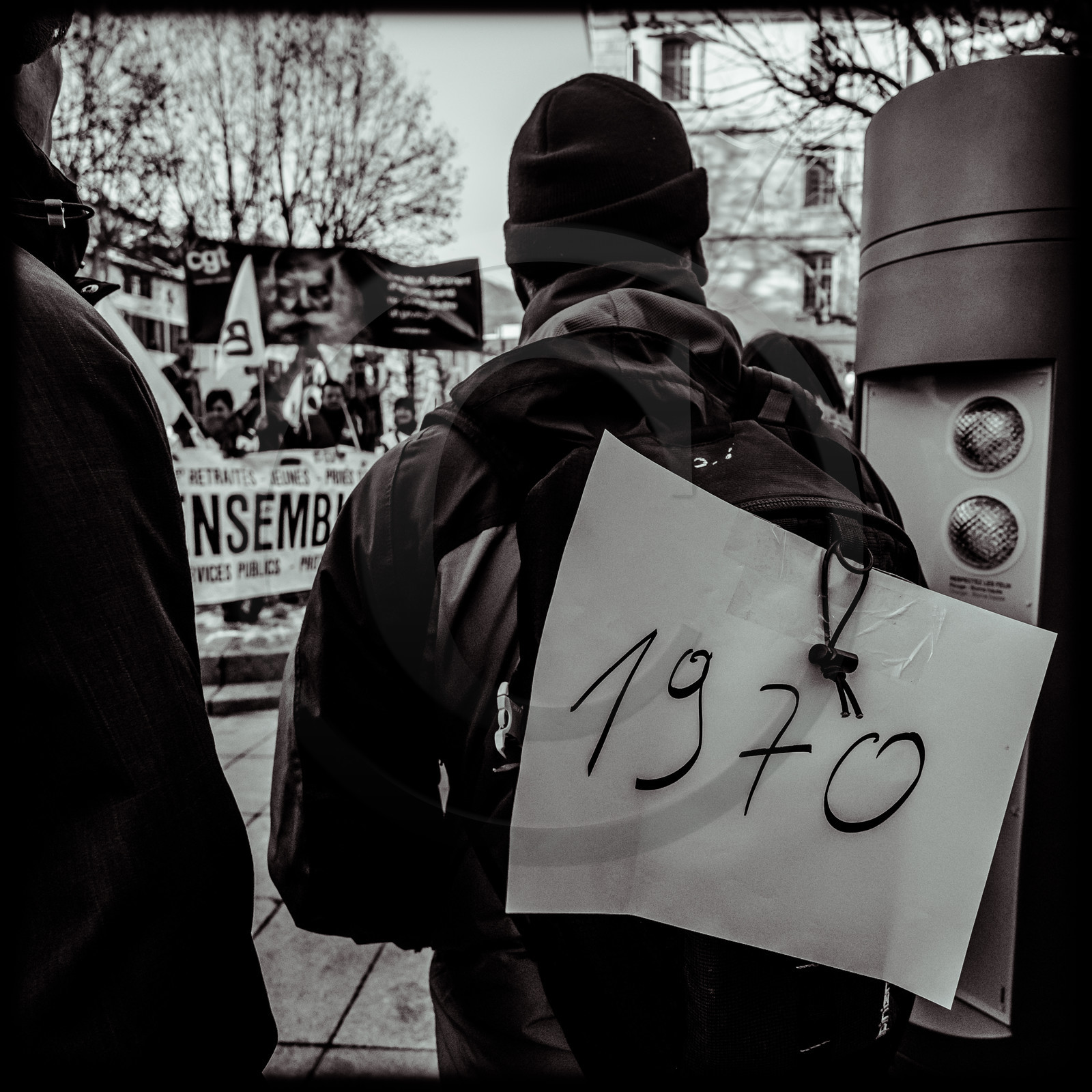 Manifestation à Gap le 12 décembre 2019.