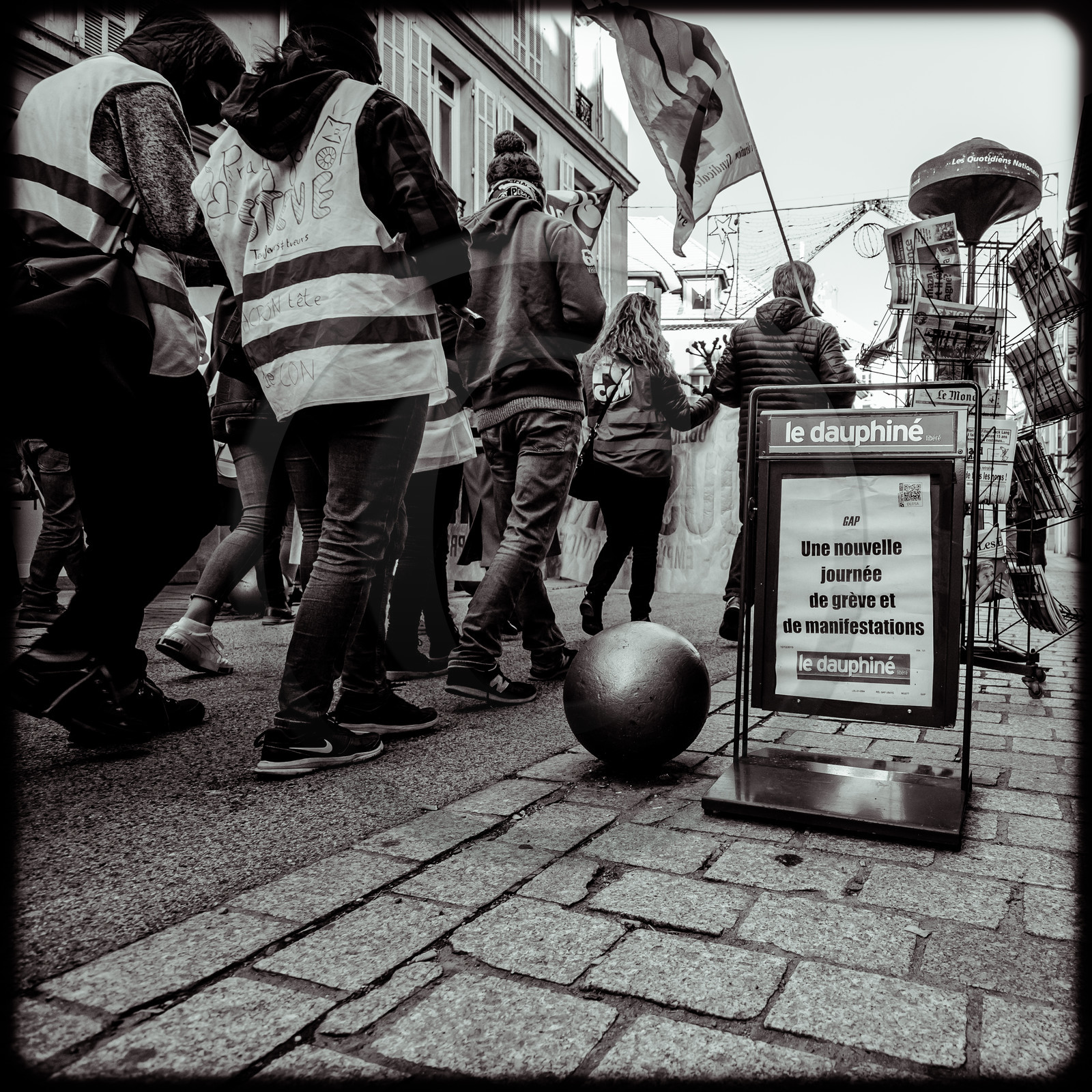 Manifestation à Gap le 10 décembre 2019.