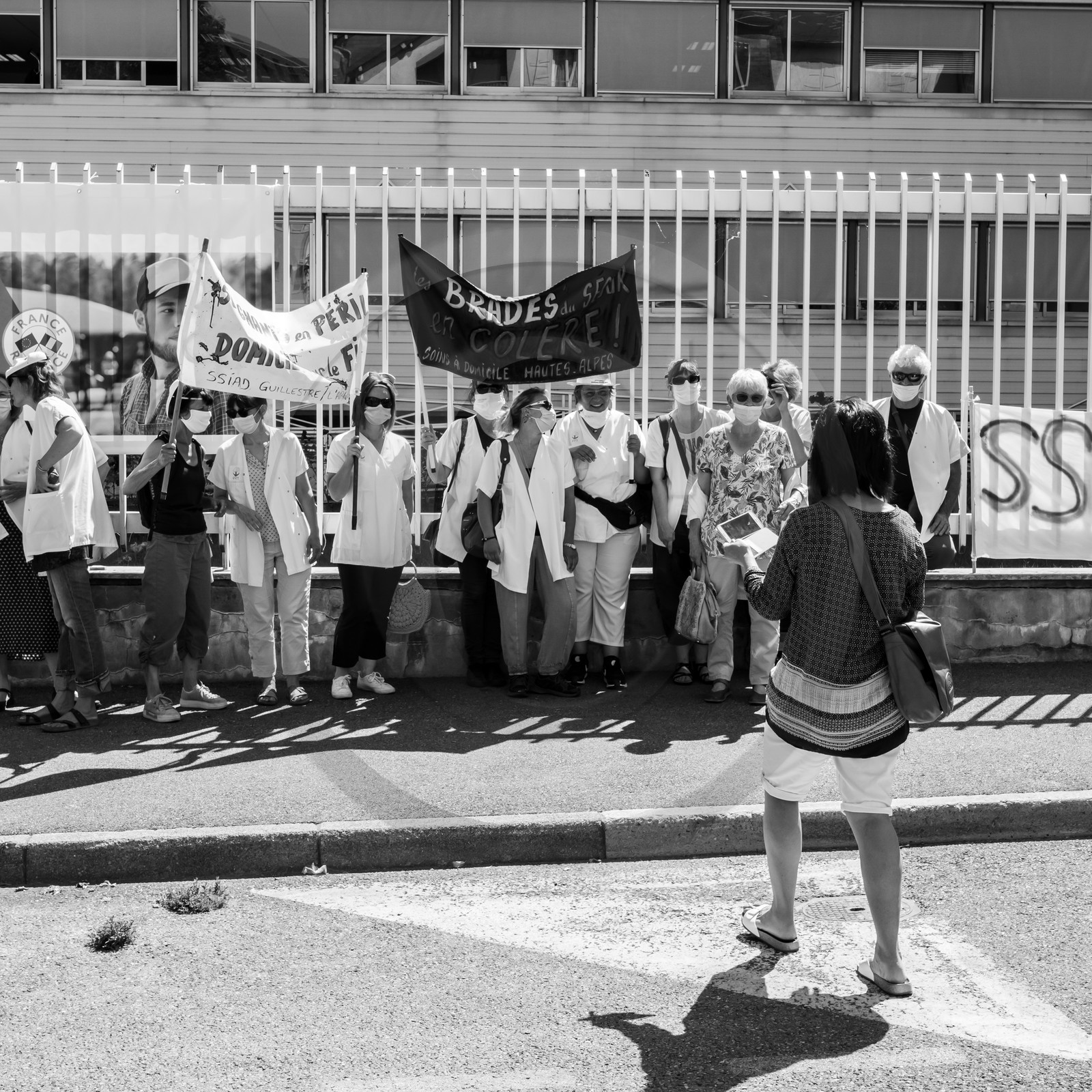 15 juin 2021 à Gap (Hautes-Alpes) : Manifestation des soignants oubliés du Ségur de la santé.