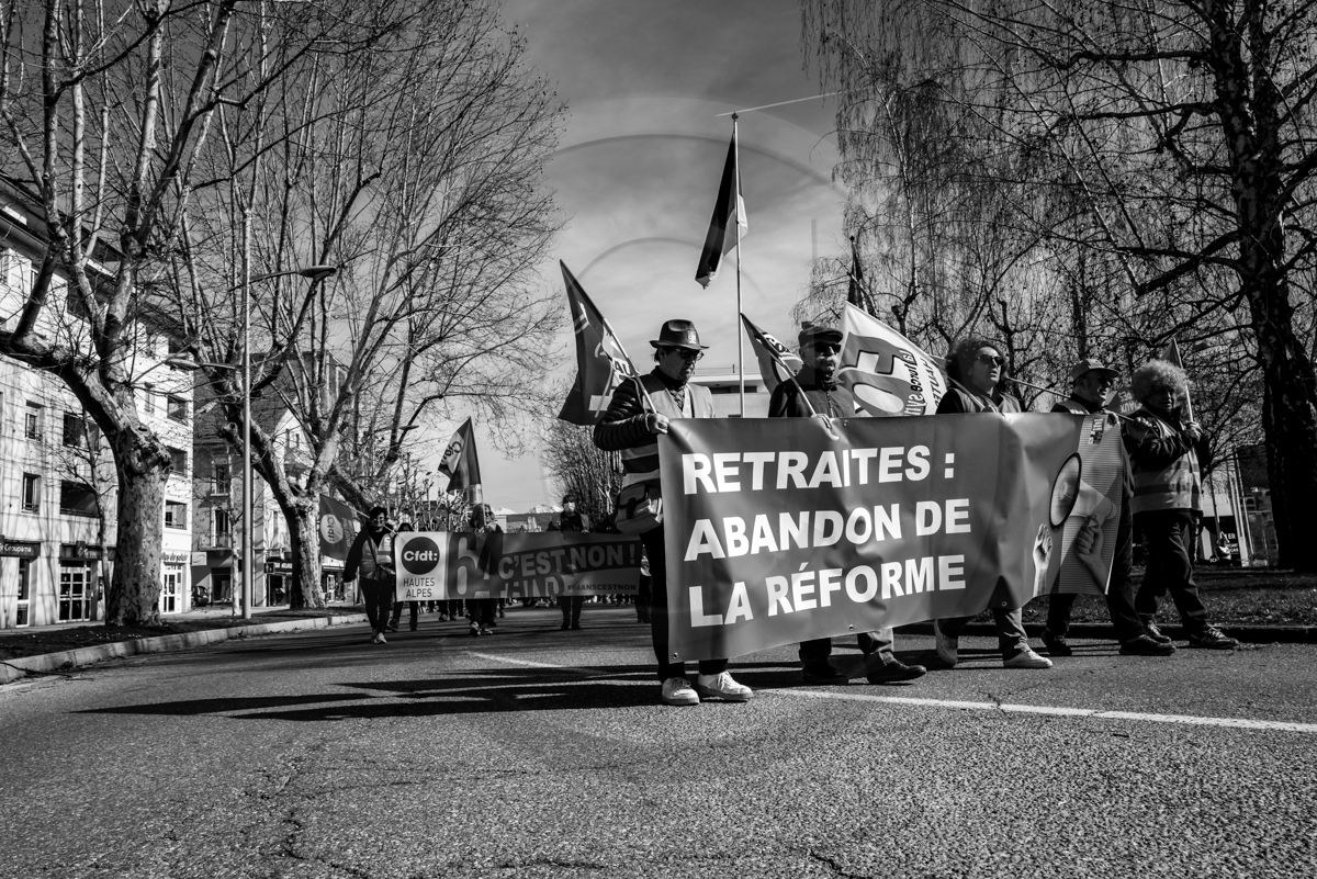 16 mars 2023 : Manifestation contre la réforme des retraites à Gap