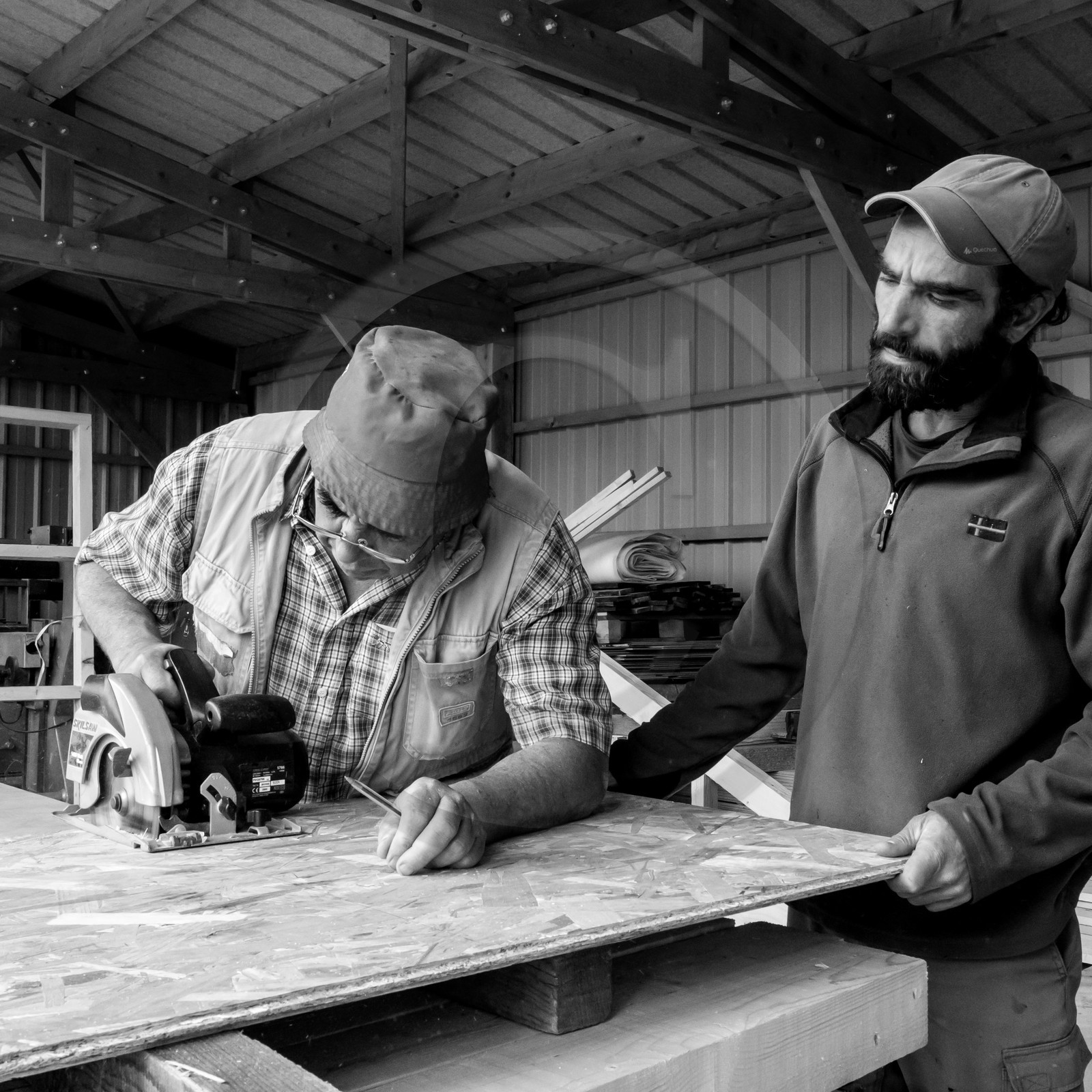Construction d'une cabane