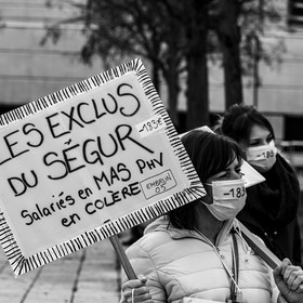 04 février 2021 à Gap (Hautes-Alpes) : Manifestation des soignants oubliés du Ségur de la santé.