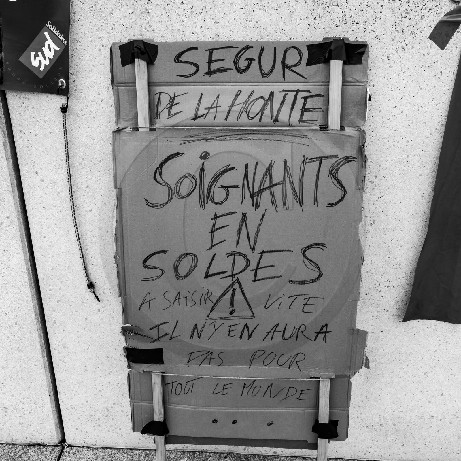 04 février 2021 à Gap (Hautes-Alpes) : Manifestation des soignants oubliés du Ségur de la santé.