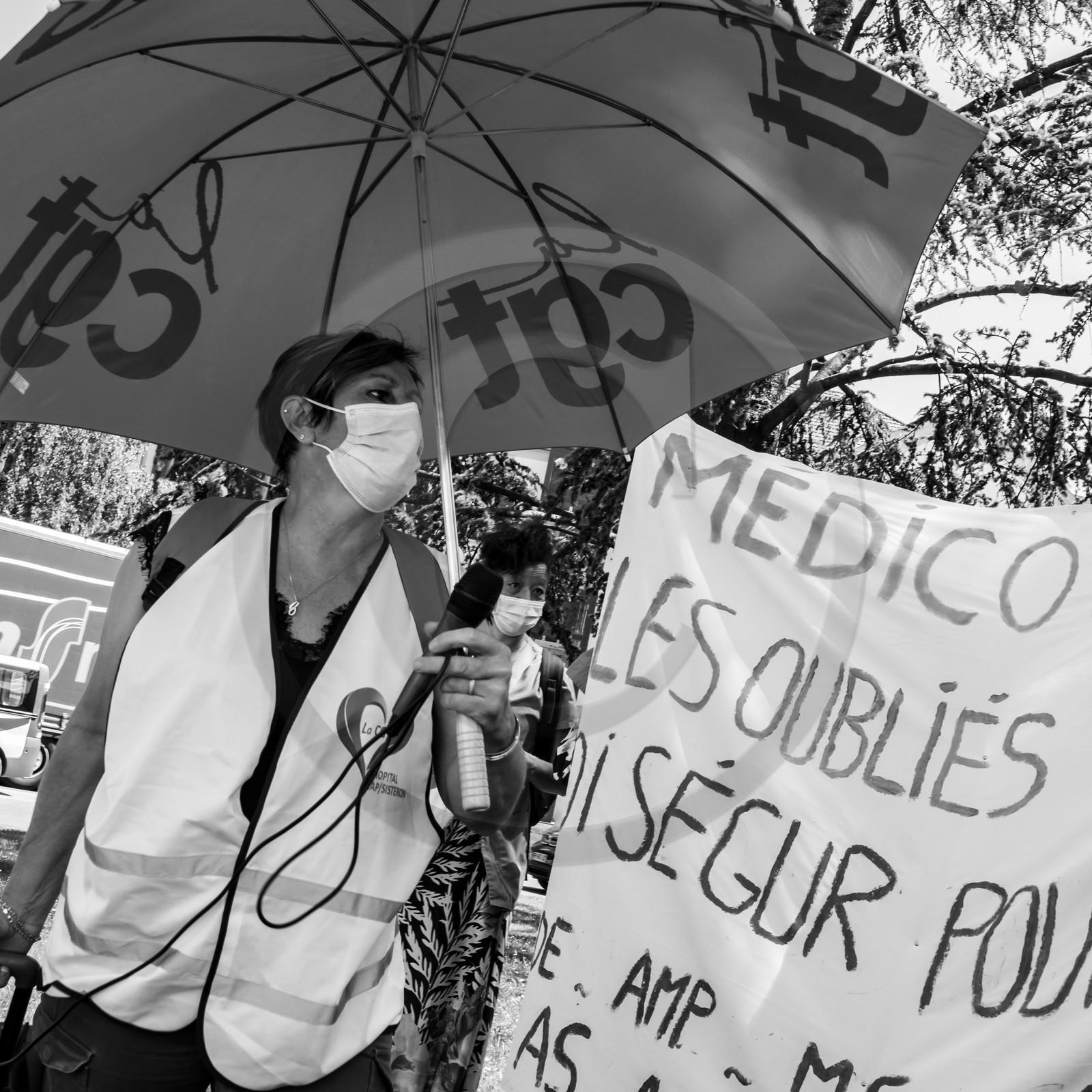 15 juin 2021 à Gap (Hautes-Alpes) : Manifestation des soignants oubliés du Ségur de la santé.